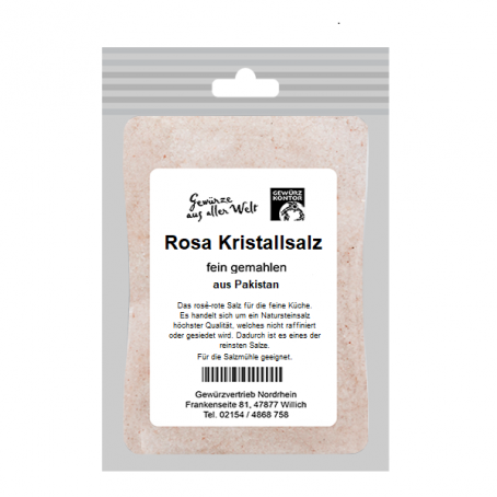 Rosa Kristallsalz fein